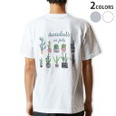 Tシャツ メンズ バックプリント半袖 ホワイト グレー デザイン XS S M L XL 2XL tシャツ ティーシャツ T shirt 015908 サボテン 多肉植物(4)
