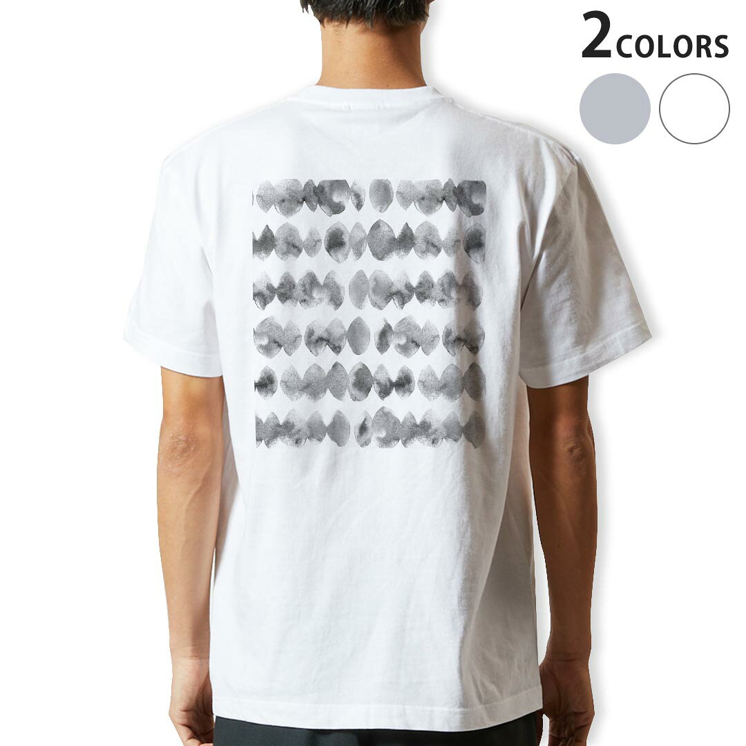 乐天商城 - Tシャツ メンズ バックプリント半袖 ホワイト グレー デザイン XS S M L XL 2XL tシャツ ティーシャツ T shirt 016153 モノクロ