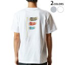 Tシャツ メンズ バックプリント半袖 ホワイト グレー デザイン XS S M L XL 2XL tシャツ ティーシャツ T shirt 017786 こいのぼ...