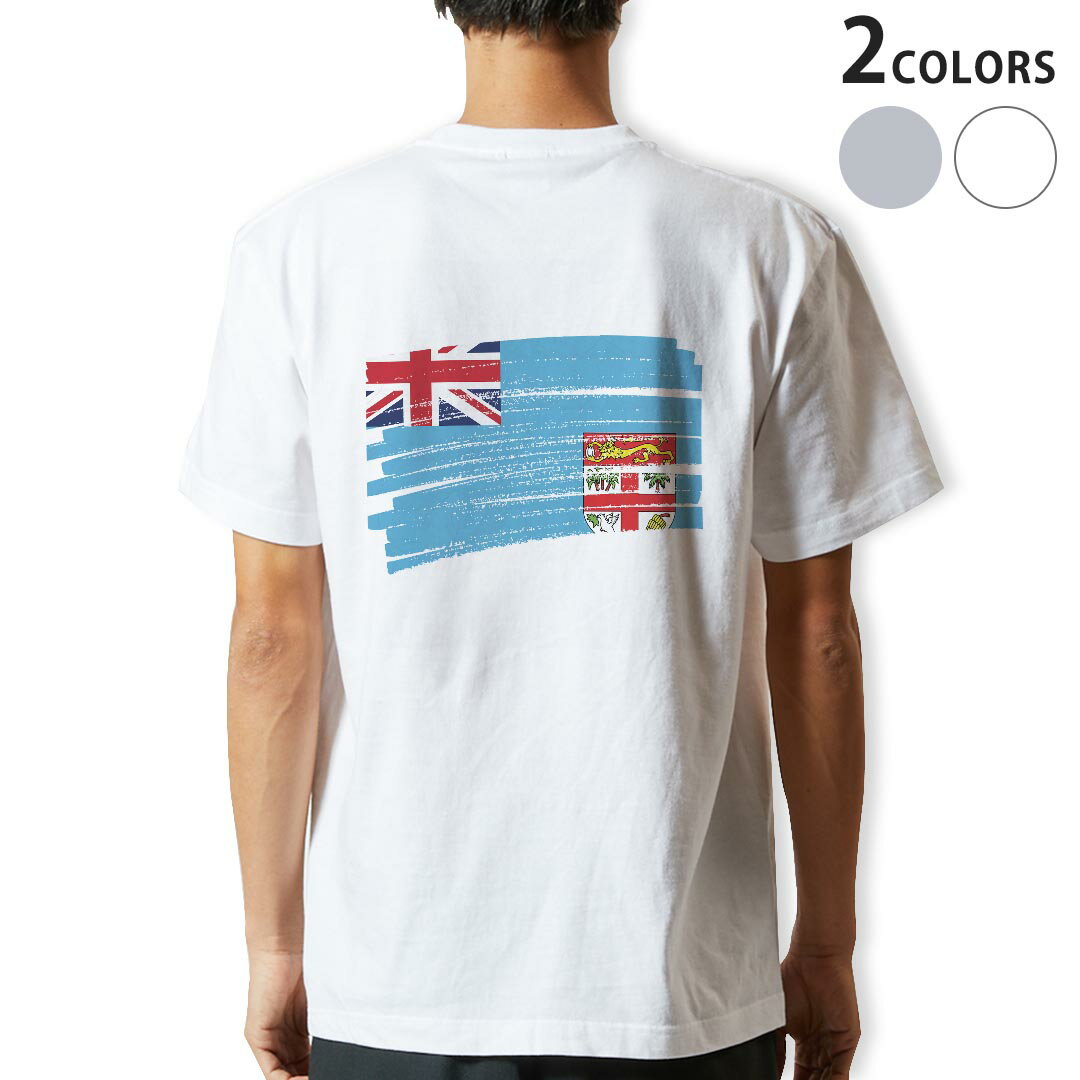 Tシャツ メンズ バックプリント半袖 ホワイト グレー デザイン XS S M L XL 2XL tシャツ ティーシャツ T shirt 018447 fiji フィジー