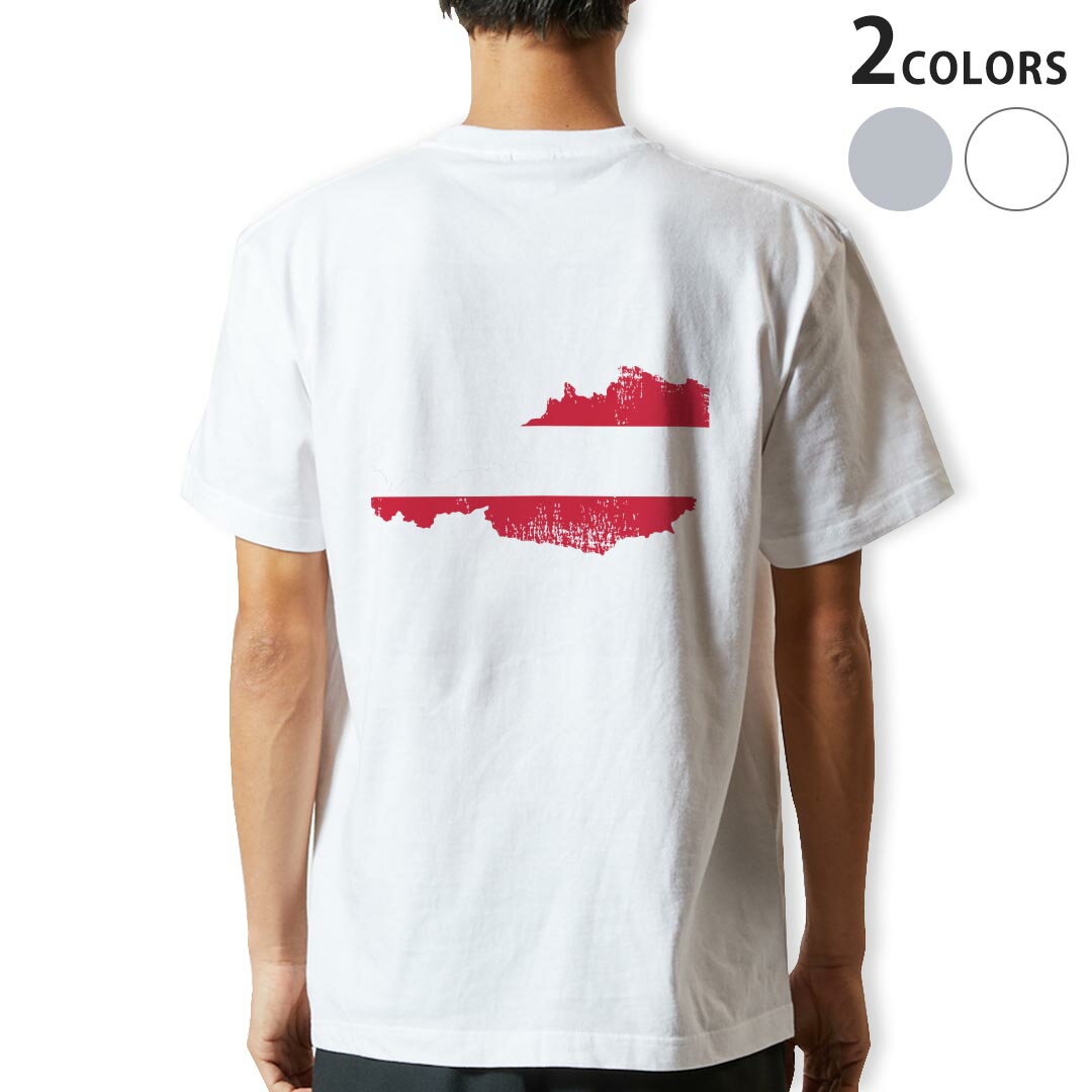 Tシャツ メンズ バックプリント半袖 ホワイト グレー デザイン XS S M L XL 2XL tシャツ ティーシャツ T shirt 018766 austria オーストリア
