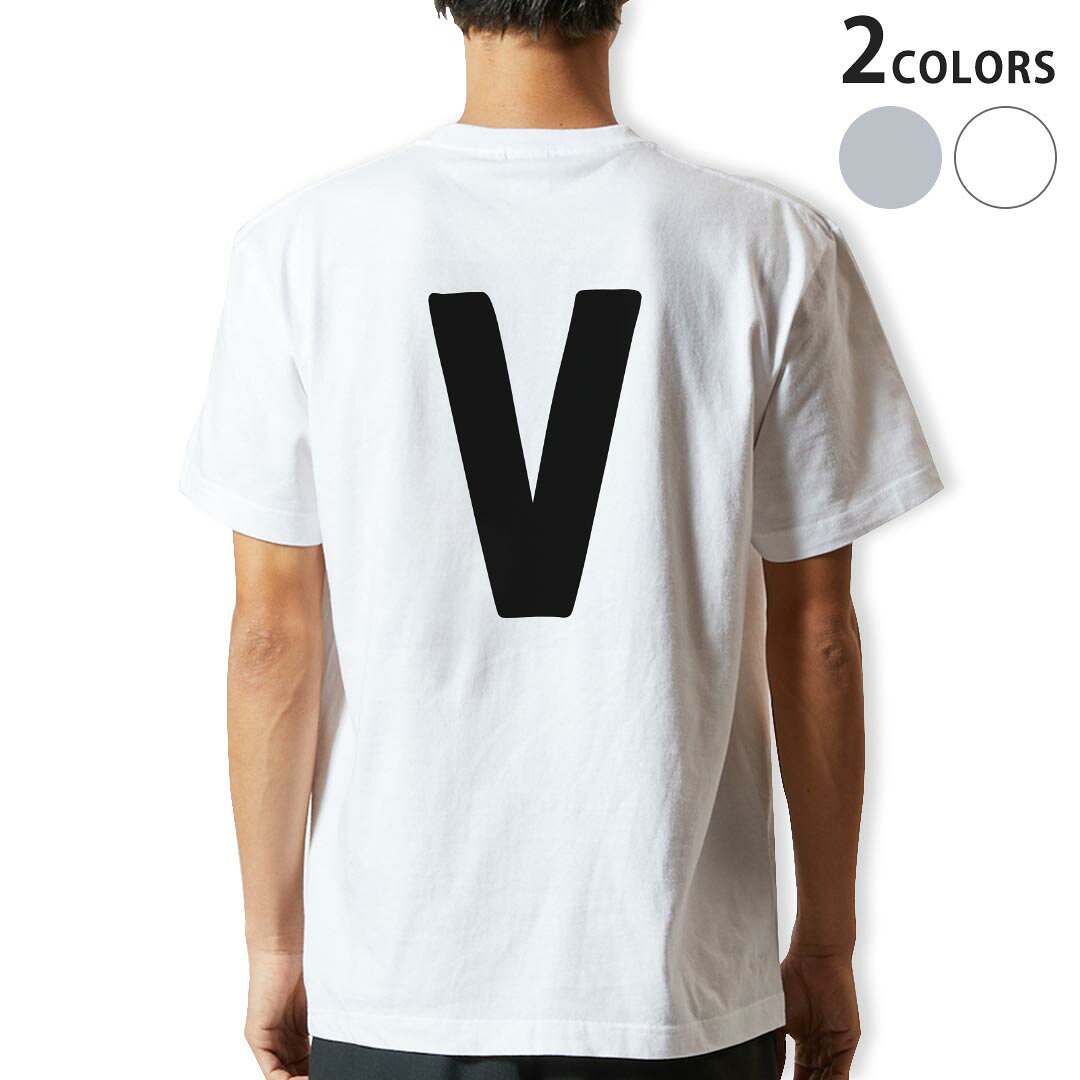 乐天商城 - Tシャツ メンズ バックプリント半袖 ホワイト グレー デザイン XS S M L XL 2XL tシャツ ティーシャツ T shirt 019202 文字 v アルファベット