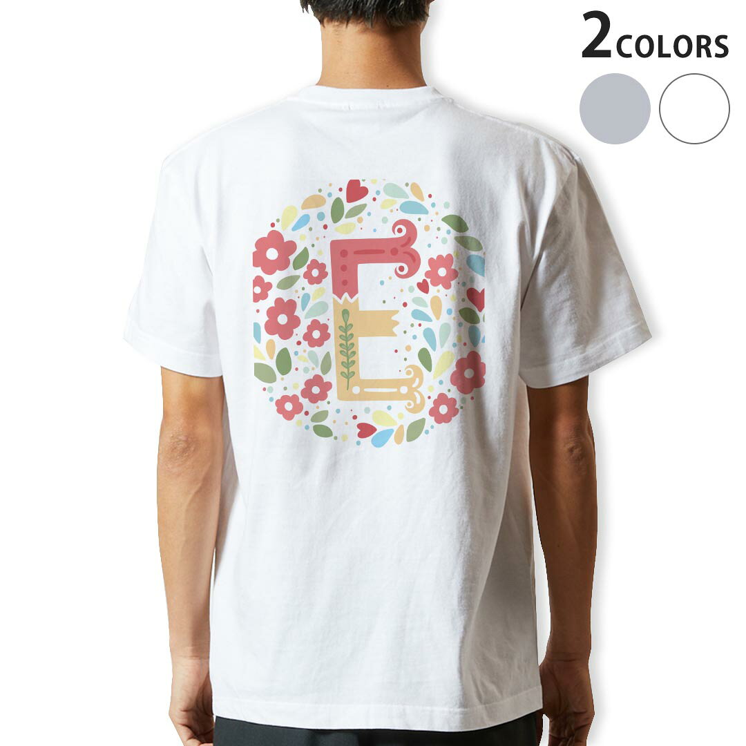 Shirts, T-Shirts - Tシャツ メンズ バックプリント半袖 ホワイト グレー デザイン XS S M L XL 2XL tシャツ ティーシャツ T shirt 019274 文字 e アルファベット