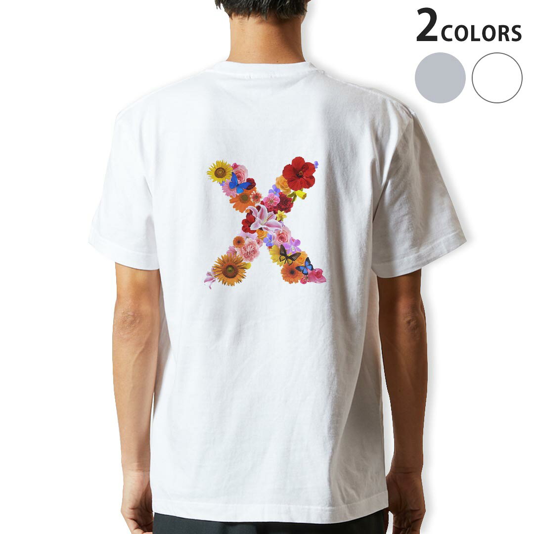 Other - Tシャツ メンズ バックプリント半袖 ホワイト グレー デザイン XS S M L XL 2XL tシャツ ティーシャツ T shirt 019329 文字 x アルファベット