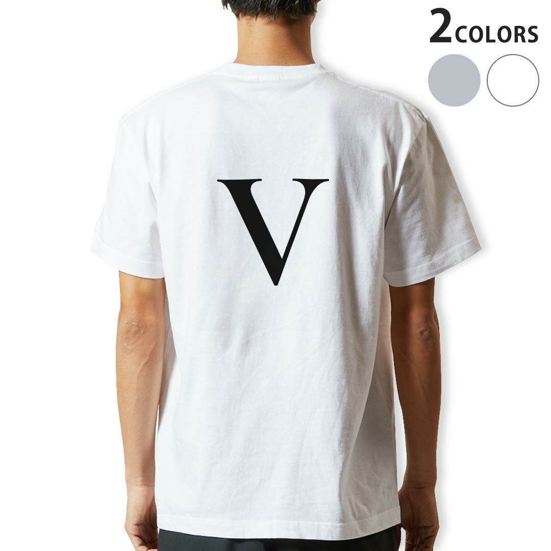 Tシャツ メンズ バックプリント半袖 ホワイト グレー デザイン XS S M L XL 2XL tシャツ ティーシャツ T shirt 019555 文字 v アルファベット