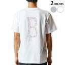 Tシャツ メンズ バックプリント半袖 ホワイト グレー デザイン XS S M L XL 2XL tシャツ ティーシャツ T shirt 019580 文字 b アルファベット