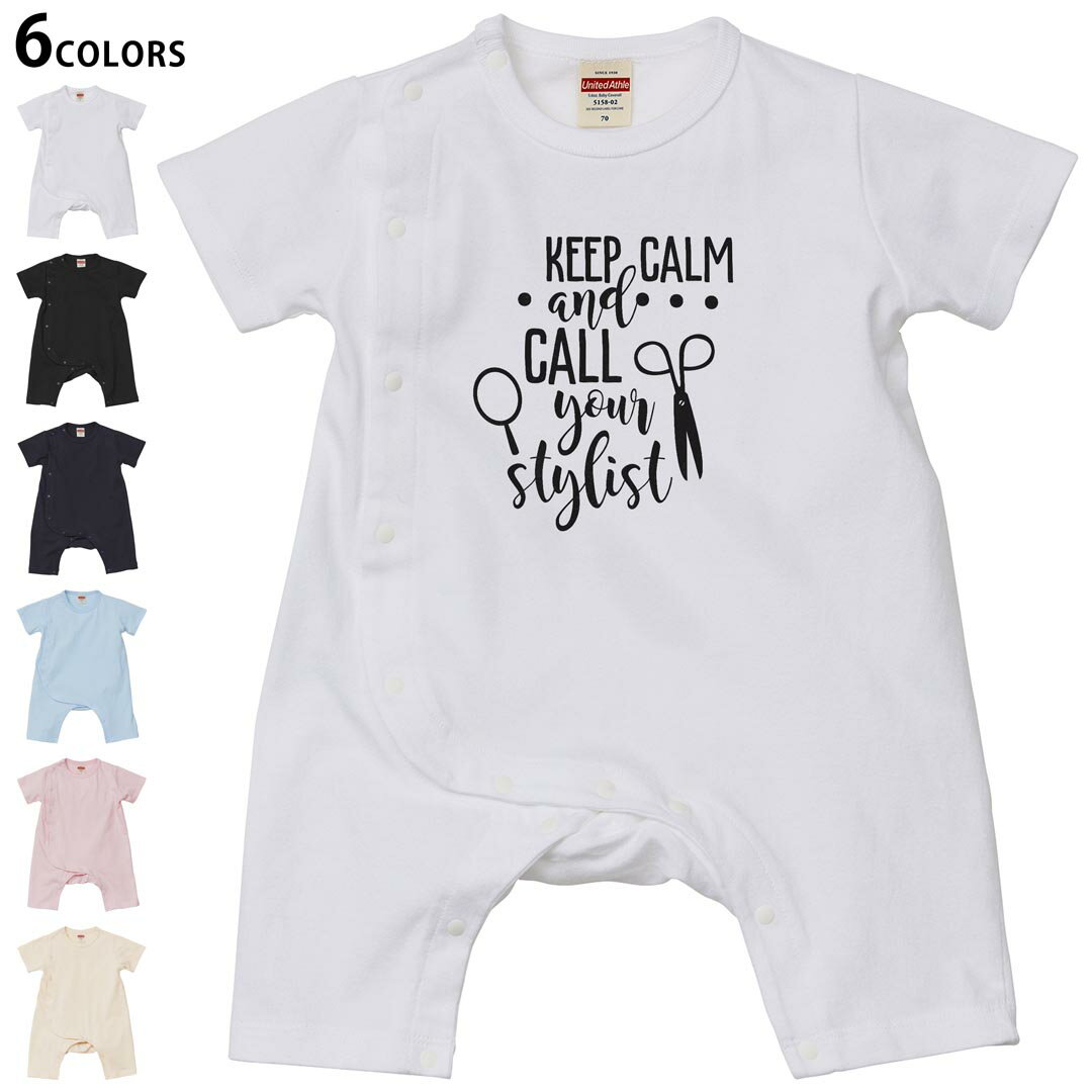 選べる6カラー ロンパース カバーオール 赤ちゃん 半袖 デザイン 70cm 80cm　rompers ベビー 新生児 キ..