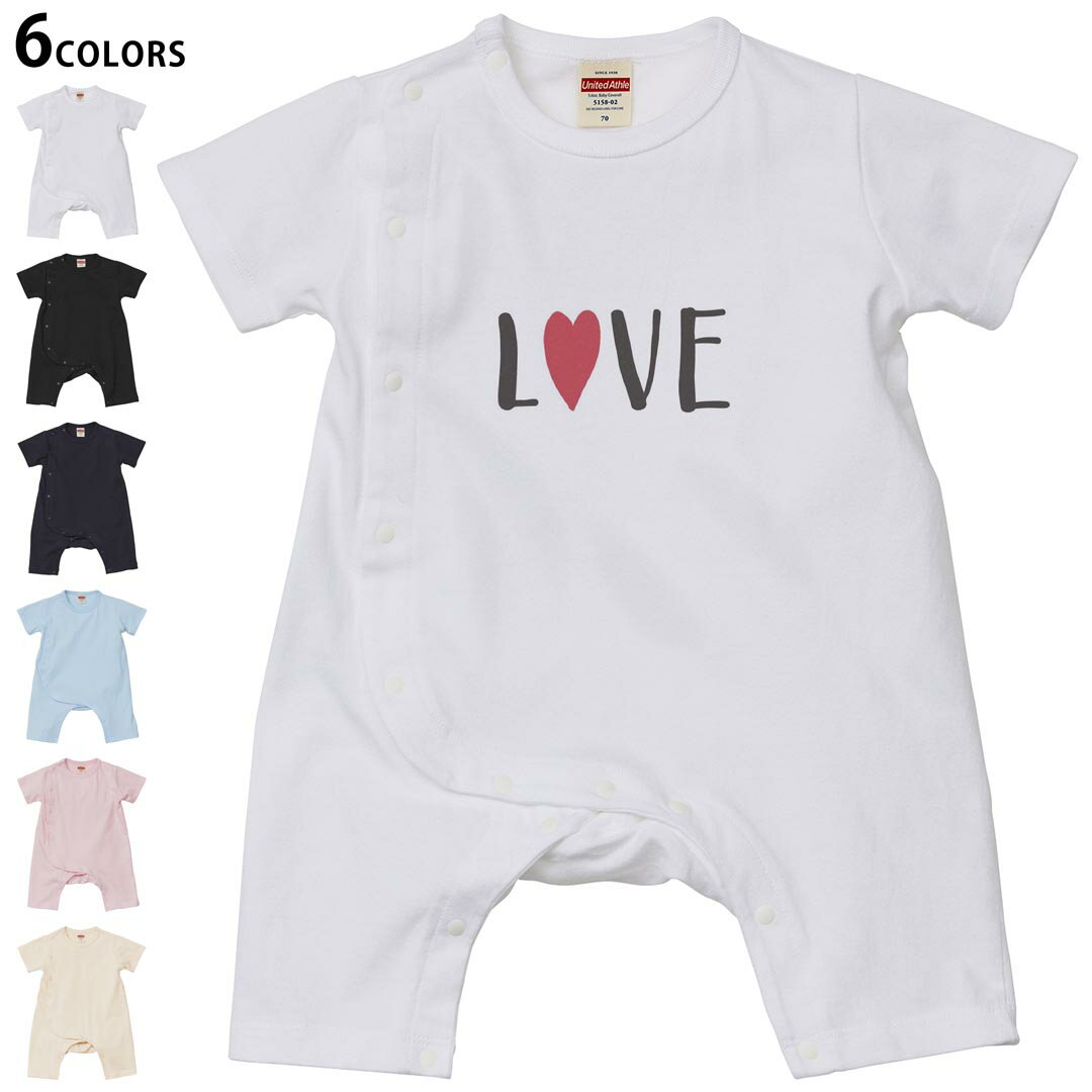 選べる6カラー カバーオール ロンパース 赤ちゃん 半袖 デザイン 70cm 80cm　rompers ベビー 新生児 ジュニア 80サイズ ギフト マタニティ 妊婦 出産 プレママ ティーシャツ T shirt▼画像をクリックで拡大▼ ホ...