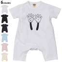 選べる6カラー ロンパース カバーオール 赤ちゃん 半袖 デザイン 70cm 80cm rompers ベビー 新生児 キッズ 70サイズ 80サイズ ギフト マタニティ 妊婦 出産祝い プレママ ティーシャツ T shirt 032551 9 nine ハンドサイン 数字