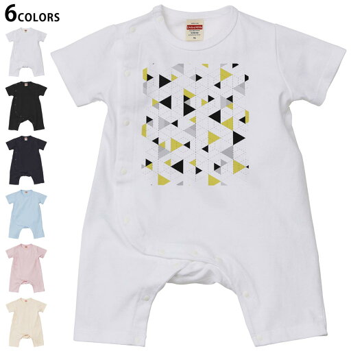 選べる6カラー ロンパース カバーオール 赤ちゃん 半袖 デザイン 70cm 80cm rompers ベビー 新生児 キッズ 70サイズ 80サイズ ギフト マタニティ 妊婦 出産祝い プレママ ティーシャツ T shirt 011387 模様 黄色 三角 選べる6カラー ロンパース カバーオール 赤ちゃん 半袖 デザイン 70cm 80cm rompers ベビー 新生児 キッズ 70サイズ 80サイズ ギフト マタニティ 妊婦 出産祝い プレママ ティーシャツ T shirt 011387 模様 黄色 三角