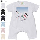 選べる6カラー ロンパース カバーオール 赤ちゃん 半袖 デザイン 70cm 80cm rompers ベビー 新生児 キッズ 70サイズ 80サイズ ギフト ...