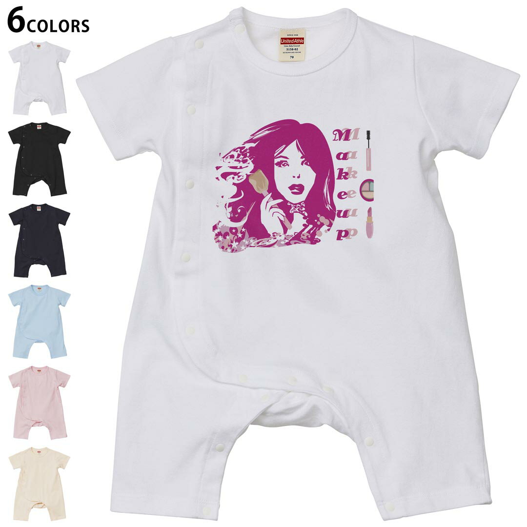 選べる6カラー ロンパース カバーオール 赤ちゃん 半袖 デザイン 70cm 80cm　rompers ベビー 新生児 キ..