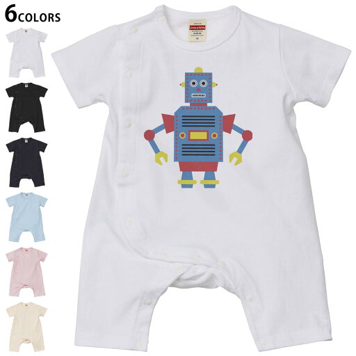 選べる6カラー ロンパース カバーオール 赤ちゃん 半袖 デザイン 70cm 80cm rompers ベビー 新生児 キッズ 70サイズ 80サイズ ギフト マタニティ 妊婦 出産祝い プレママ ティーシャツ T shirt 014568 ロボット キャラクター 選べる6カラー ロンパース カバーオール 赤ちゃん 半袖 デザイン 70cm 80cm rompers ベビー 新生児 キッズ 70サイズ 80サイズ ギフト マタニティ 妊婦 出産祝い プレママ ティーシャツ T shirt 014568 ロボット キャラクター