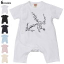 選べる6カラー ロンパース カバーオール 赤ちゃん 半袖 デザイン 70cm 80cm rompers ベビー 新生児 キッズ 70サイズ 80サイズ ギフト マタニティ 妊婦 出産祝い プレママ ティーシャツ T shirt 014873 桜 白黒 春