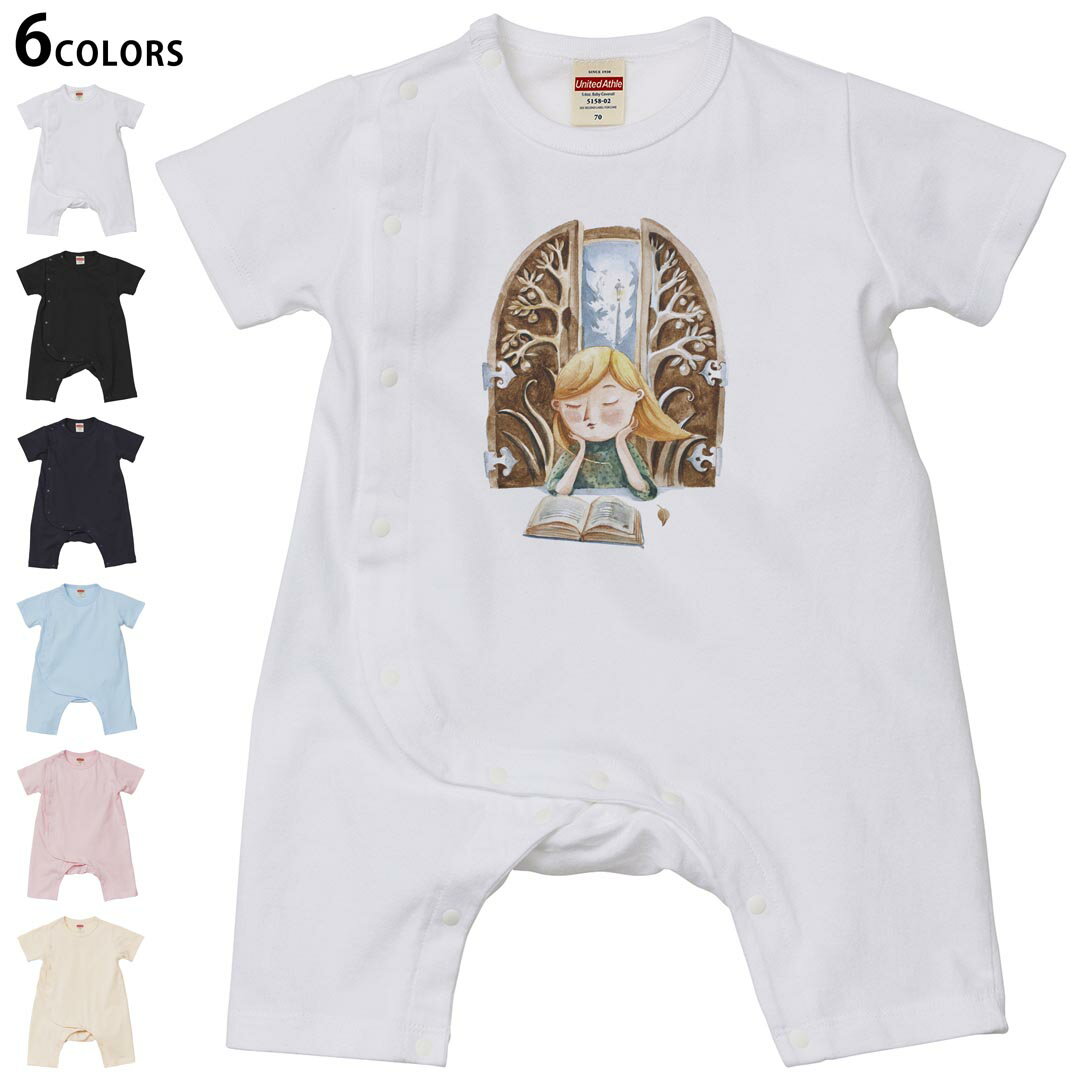 選べる6カラー ロンパース カバーオール 赤ちゃん 半袖 デザイン 70cm 80cm　rompers ベビー 新生児 キ..
