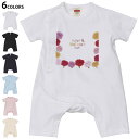 選べる6カラー ロンパース カバーオール 赤ちゃん 半袖 デザイン 70cm 80cm rompers ベビー 新生児 キッズ 70サイズ 80サイズ ギフト ...