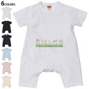 選べる6カラー ロンパース カバーオール 赤ちゃん 半袖 デザイン 70cm 80cm rompers ベビー 新生児 キッズ 70サイズ 80サイズ ギフト マタニティ 妊婦 出産祝い プレママ ティーシャツ T shirt 015398 チューリップ 花 ピンク