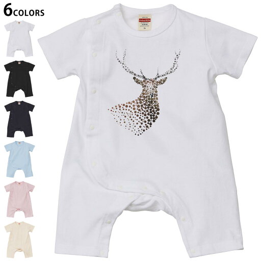 選べる6カラー ロンパース カバーオール 赤ちゃん 半袖 デザイン 70cm 80cm rompers ベビー 新生児 キッズ 70サイズ 80サイズ ギフト マタニティ 妊婦 出産祝い プレママ ティーシャツ T shirt 015582 鹿 動物 手書き 絵 選べる6カラー ロンパース カバーオール 赤ちゃん 半袖 デザイン 70cm 80cm rompers ベビー 新生児 キッズ 70サイズ 80サイズ ギフト マタニティ 妊婦 出産祝い プレママ ティーシャツ T shirt 015582 鹿 動物 手書き 絵
