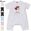 選べる6カラー ロンパース カバーオール 赤ちゃん 半袖 デザイン 70cm 80cm rompers ベビー 新生児 キッズ 70サイズ 80サイズ ギフト マタニティ 妊婦 出産祝い プレママ ティーシャツ T shirt 015791 チョコレート お菓子 ハート