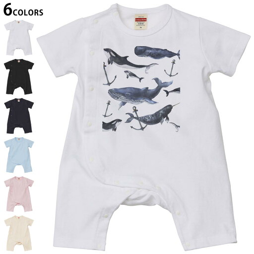 選べる6カラー ロンパース カバーオール 赤ちゃん 半袖 デザイン 70cm 80cm rompers ベビー 新生児 キッズ 70サイズ 80サイズ ギフト マタニティ 妊婦 出産祝い プレママ ティーシャツ T shirt 015837 魚 海 くじら シャチ 選べる6カラー ロンパース カバーオール 赤ちゃん 半袖 デザイン 70cm 80cm rompers ベビー 新生児 キッズ 70サイズ 80サイズ ギフト マタニティ 妊婦 出産祝い プレママ ティーシャツ T shirt 015837 魚 海 くじら シャチ