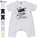 選べる6カラー ロンパース カバーオール 赤ちゃん 半袖 デザイン 70cm 80cm rompers ベビー 新生児 キッズ 70サイズ 80サイズ ギフト ...