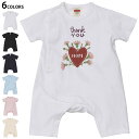 選べる6カラー ロンパース カバーオール 赤ちゃん 半袖 デザイン 70cm 80cm rompers ベビー 新生児 キッズ 70サイズ 80サイズ ギフト ...