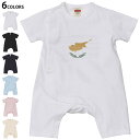 選べる6カラー ロンパース カバーオール 赤ちゃん 半袖 デザイン 70cm 80cm rompers ベビー 新生児 キッズ 70サイズ 80サイズ ギフト マタニティ 妊婦 出産祝い プレママ ティーシャツ T shirt 018427 cyprus キプロス