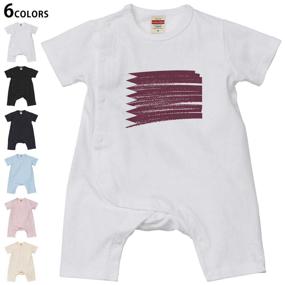 Short Sleeves - 選べる6カラー ロンパース カバーオール 赤ちゃん 半袖 デザイン 70cm 80cm　rompers ベビー 新生児 キッズ 70サイズ 80サイズ ギフト マタニティ 妊婦 出産祝い プレママ ティーシャツ T shirt 018541 qatar カタール
