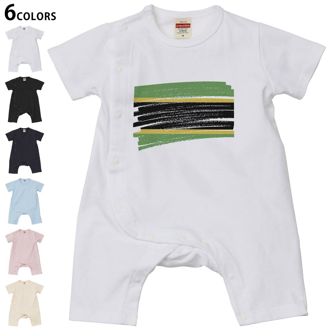 選べる6カラー ロンパース カバーオール 赤ちゃん 半袖 デザイン 70cm 80cm　rompers ベビー 新生児 キッズ 70サイズ 80サイズ ギフト マタニティ 妊婦 出産祝い プレママ ティーシャツ T shirt 018577 tanganyika タンガニーカ