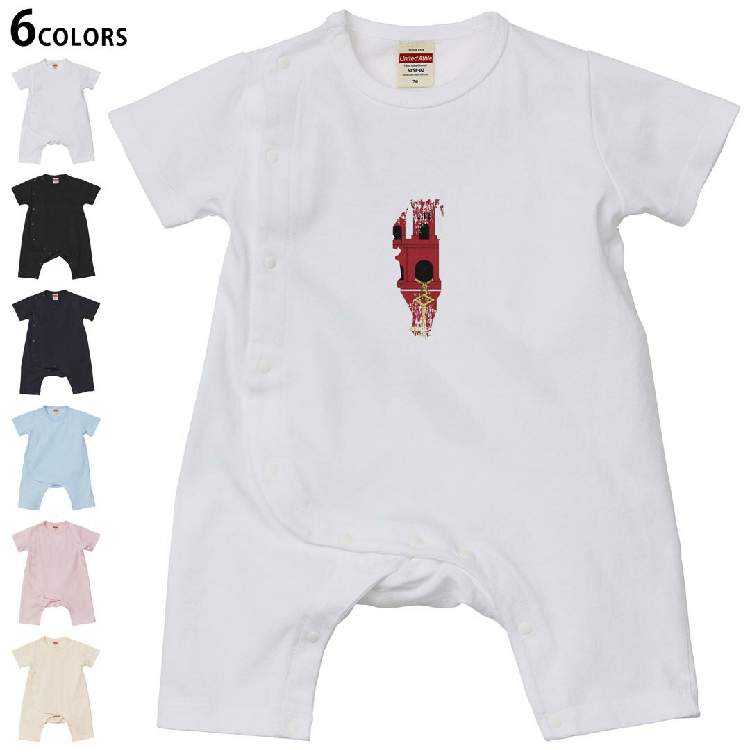 Short Sleeves - 選べる6カラー ロンパース カバーオール 赤ちゃん 半袖 デザイン 70cm 80cm　rompers ベビー 新生児 キッズ 70サイズ 80サイズ ギフト マタニティ 妊婦 出産祝い プレママ ティーシャツ T shirt 018835 gibraltar ジブラルタル