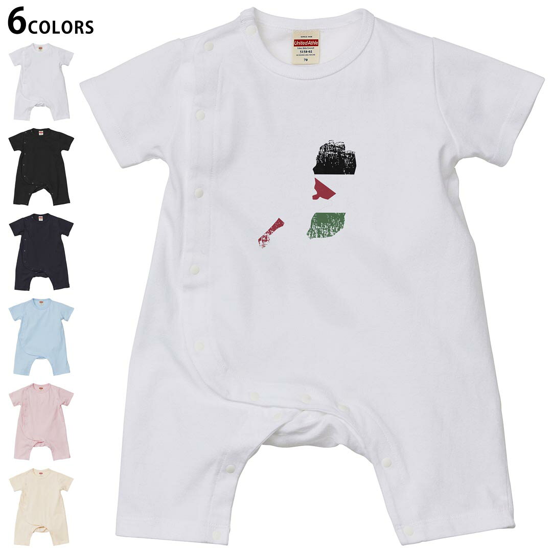 Short Sleeves - 選べる6カラー ロンパース カバーオール 赤ちゃん 半袖 デザイン 70cm 80cm　rompers ベビー 新生児 キッズ 70サイズ 80サイズ ギフト マタニティ 妊婦 出産祝い プレママ ティーシャツ T shirt 018917 palestine パレスチナ