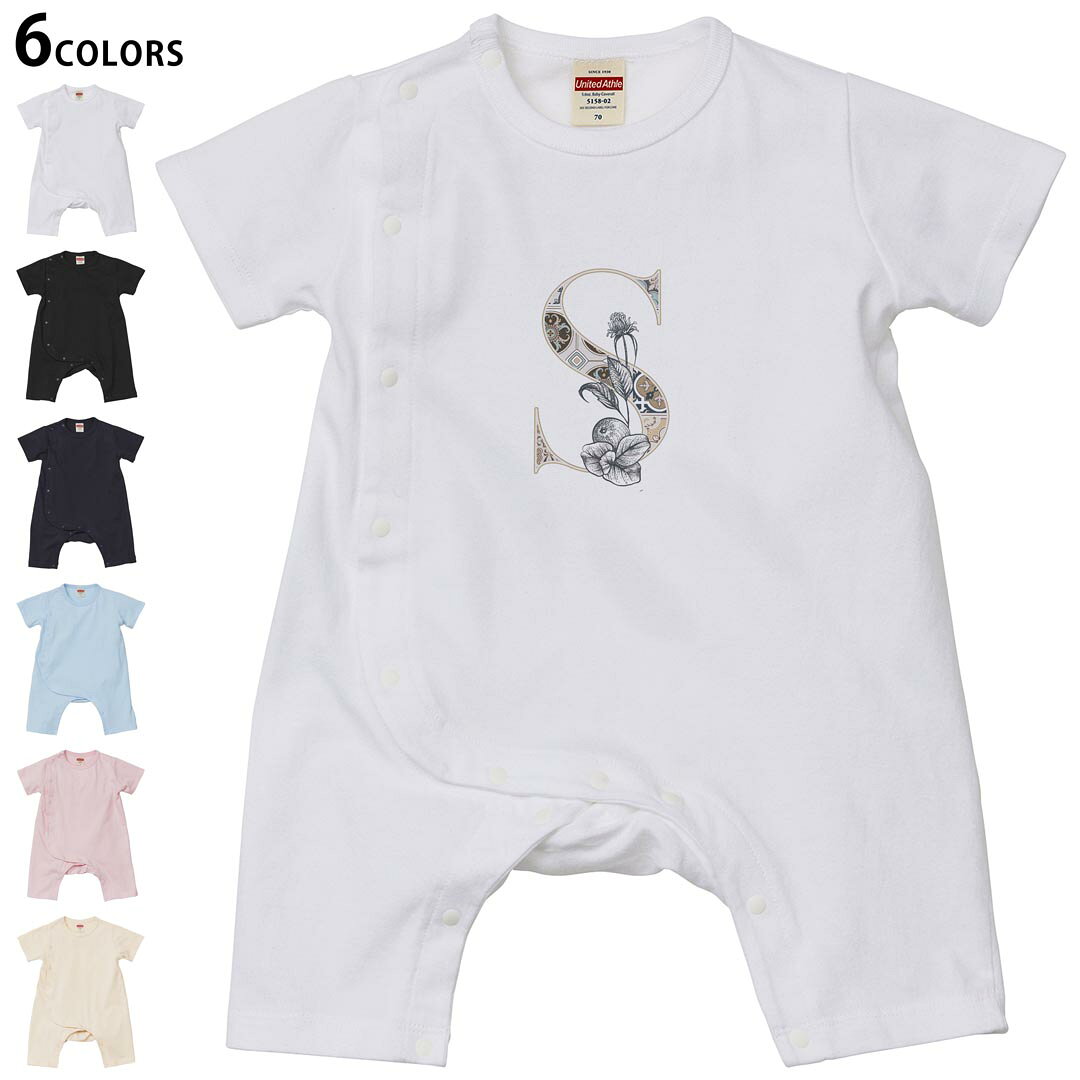 選べる6カラー ロンパース カバーオール 赤ちゃん 半袖 デザイン 70cm 80cm　rompers ベビー 新生児 キッズ 70サイズ 80サイズ ギフト ..