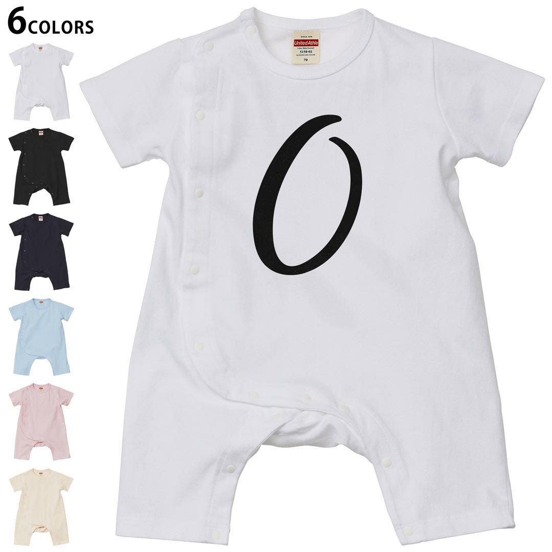 選べる6カラー ロンパース カバーオール 赤ちゃん 半袖 デザイン 70cm 80cm　rompers ベビー 新生児 キ..