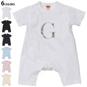 選べる6カラー ロンパース カバーオール 赤ちゃん 半袖 デザイン 70cm 80cm rompers ベビー 新生児 キッズ 70サイズ 80サイズ ギフト マタニティ 妊婦 出産祝い プレママ ティーシャツ T shirt 019250 文字 g アルファベット