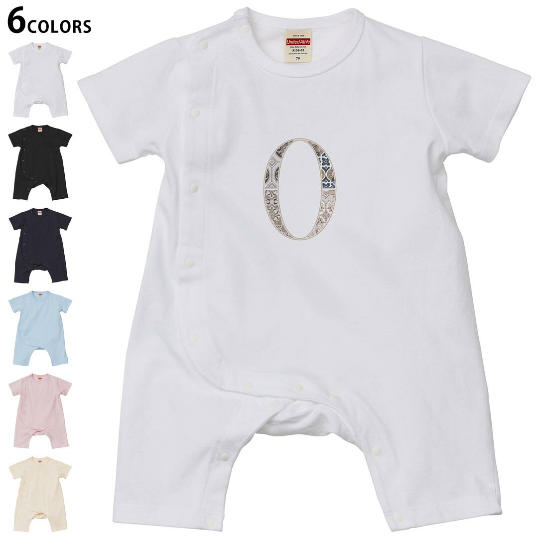 Short Sleeves - 選べる6カラー ロンパース カバーオール 赤ちゃん 半袖 デザイン 70cm 80cm　rompers ベビー 新生児 キッズ 70サイズ 80サイズ ギフト マタニティ 妊婦 出産祝い プレママ ティーシャツ T shirt 019595 文字 0