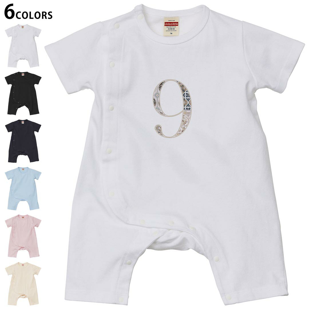 Short Sleeves - 選べる6カラー ロンパース カバーオール 赤ちゃん 半袖 デザイン 70cm 80cm　rompers ベビー 新生児 キッズ 70サイズ 80サイズ ギフト マタニティ 妊婦 出産祝い プレママ ティーシャツ T shirt 019604 文字 9