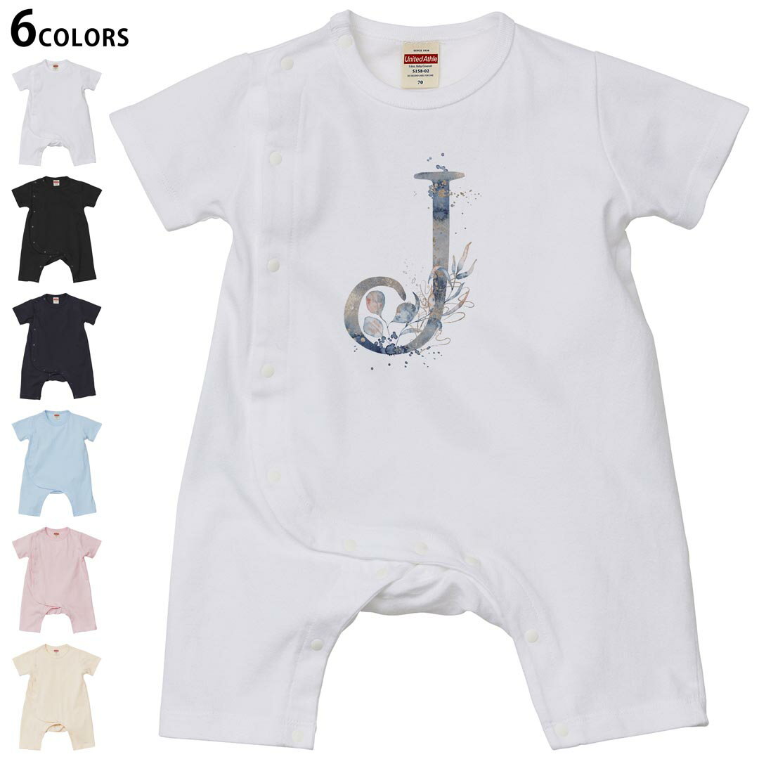 選べる6カラー ロンパース カバーオール 赤ちゃん 半袖 デザイン 70cm 80cm　rompers ベビー 新生児 キ..