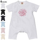 選べる6カラー ロンパース カバーオール 赤ちゃん 半袖 デザイン 70cm 80cm rompers ベビー 新生児 キッズ 70サイズ 80サイズ ギフト マタニティ 妊婦 出産祝い プレママ ティーシャツ T shirt 019759 夏 打ち上げ花火 firework