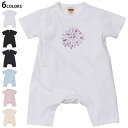選べる6カラー ロンパース カバーオール 赤ちゃん 半袖 デザイン 70cm 80cm rompers ベビー 新生児 キッズ 70サイズ 80サイズ ギフト マタニティ 妊婦 出産祝い プレママ ティーシャツ T shirt 019760 夏 打ち上げ花火 firework