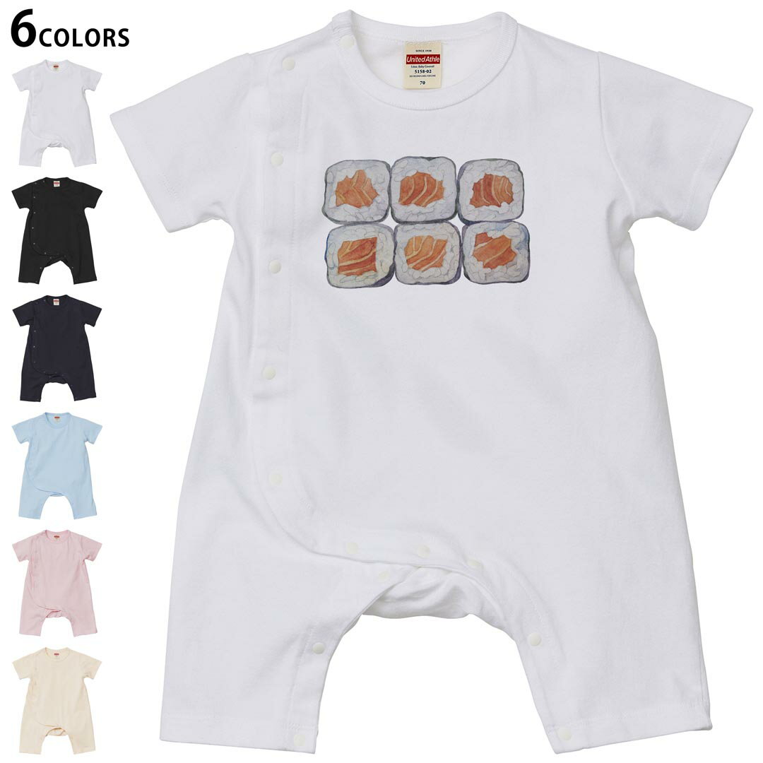 選べる6カラー ロンパース カバーオール 赤ちゃん 半袖 デザイン 70cm 80cm　rompers ベビー 新生児 キッズ 70サイズ 80サイズ ギフト ..
