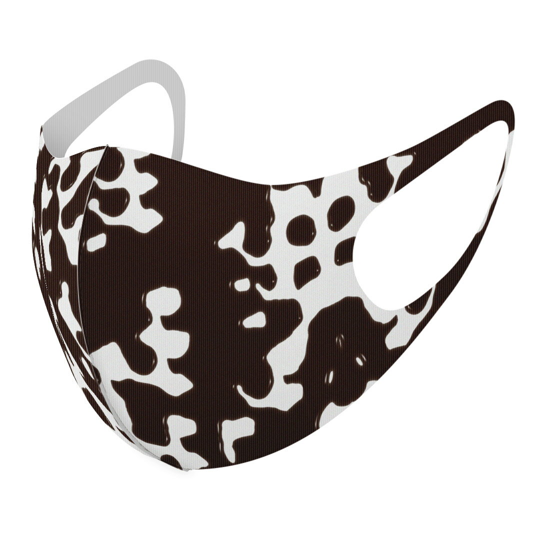 2枚セット デザインマスク 洗えるマスク おしゃれ 人気 ファッション ポリエステル 布マスク 洗って 繰り返し 大人用 子供用 普通 メンズ レディース 男性 女性 こども ジュニア キッズ 幼児 未就学児 000857 水玉 チョコ