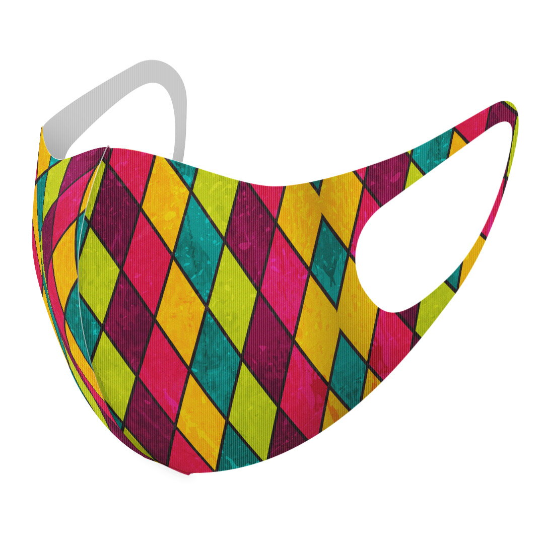 2枚セット デザインマスク 洗えるマスク おしゃれ 人気 ファッション ポリエステル 布マスク 洗って 繰..