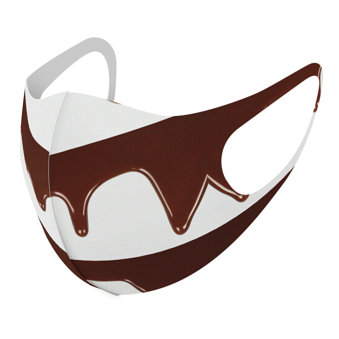 2枚セット デザインマスク 洗えるマスク おしゃれ 人気 ファッション ポリエステル 布マスク 洗って 繰り返し 大人用 子供用 普通 メンズ レディース 男性 女性 こども ジュニア キッズ 幼児 未就学児 001006 チョコレート