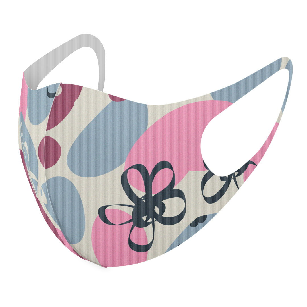 2枚セット デザインマスク 洗えるマスク おしゃれ 人気 ファッション ポリエステル 布マスク 洗って 繰り返し 大人用 子供用 普通 メンズ レディース 男性 女性 こども ジュニア キッズ 幼児 未就学児 002435 いちご 花 ピンク