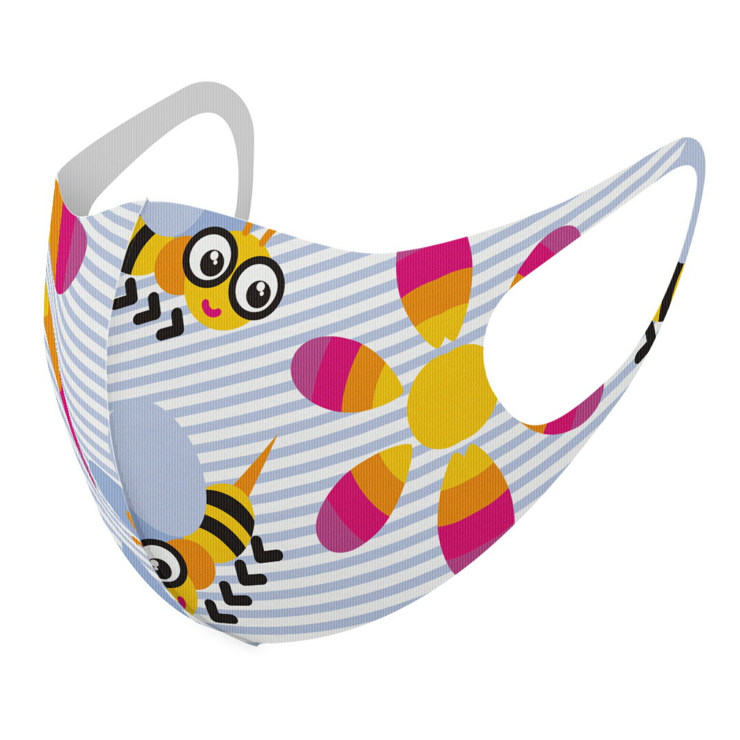 2枚セット デザインマスク 洗えるマスク おしゃれ 人気 ファッション ポリエステル 布マスク 洗って 繰り返し 大人用 子供用 普通 メンズ レディース 男性 女性 こども ジュニア キッズ 幼児 未就学児 003777 キャラクター　花　ボーダー