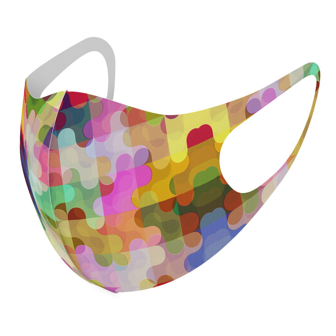 2枚セット デザインマスク 洗えるマスク おしゃれ 人気 ファッション ポリエステル 布マスク 洗って 繰..