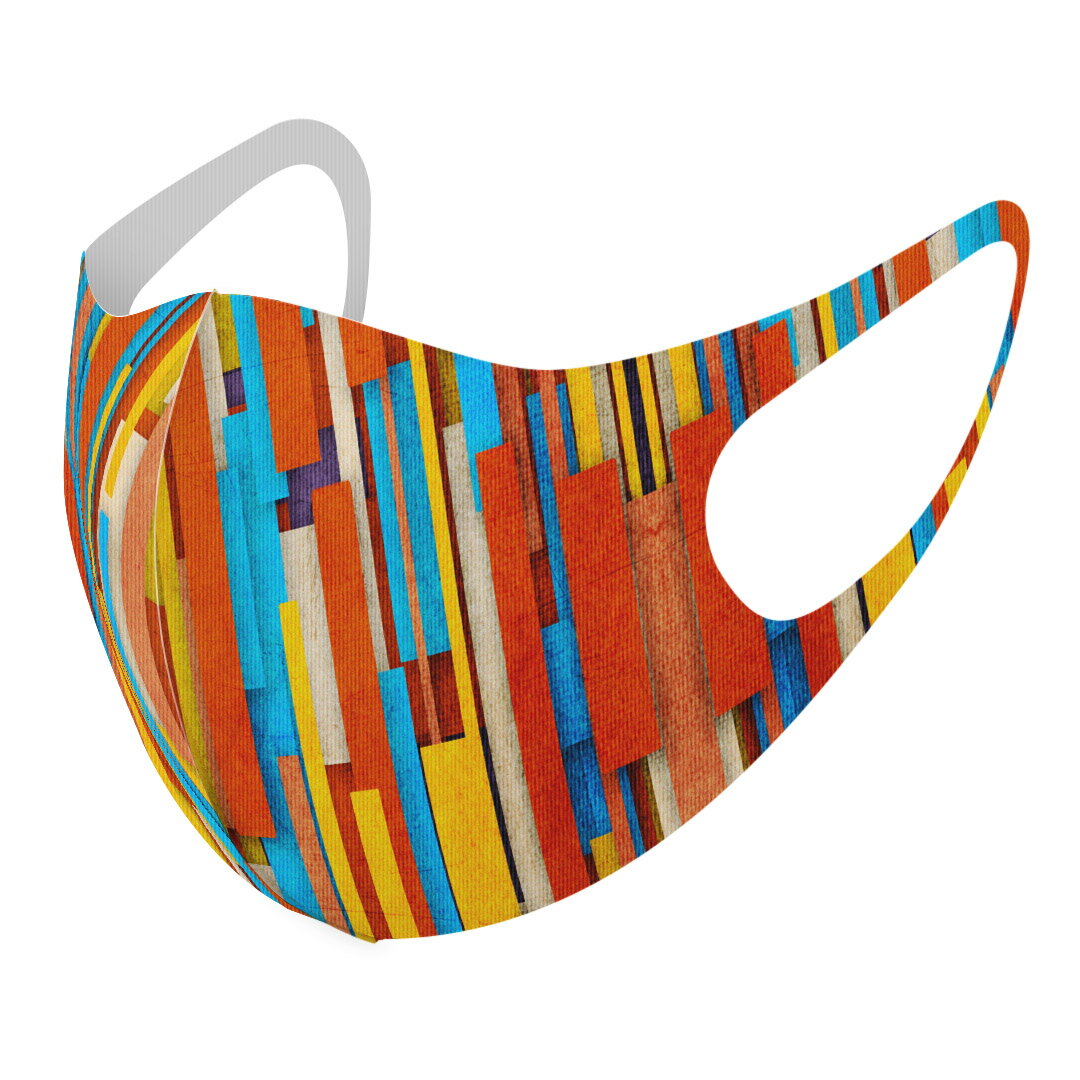 商品特徴・洗って繰り返し使える デザインマスク 2枚セット・素材：ポリエステル　サラサラとした肌触りで通気性がよく、呼吸も苦しくなりにくい・3D立体構造で伸縮性もあるので、顔にしっかりフィットして耳が痛くなりにくい・専用の高精細転写プリンタ...