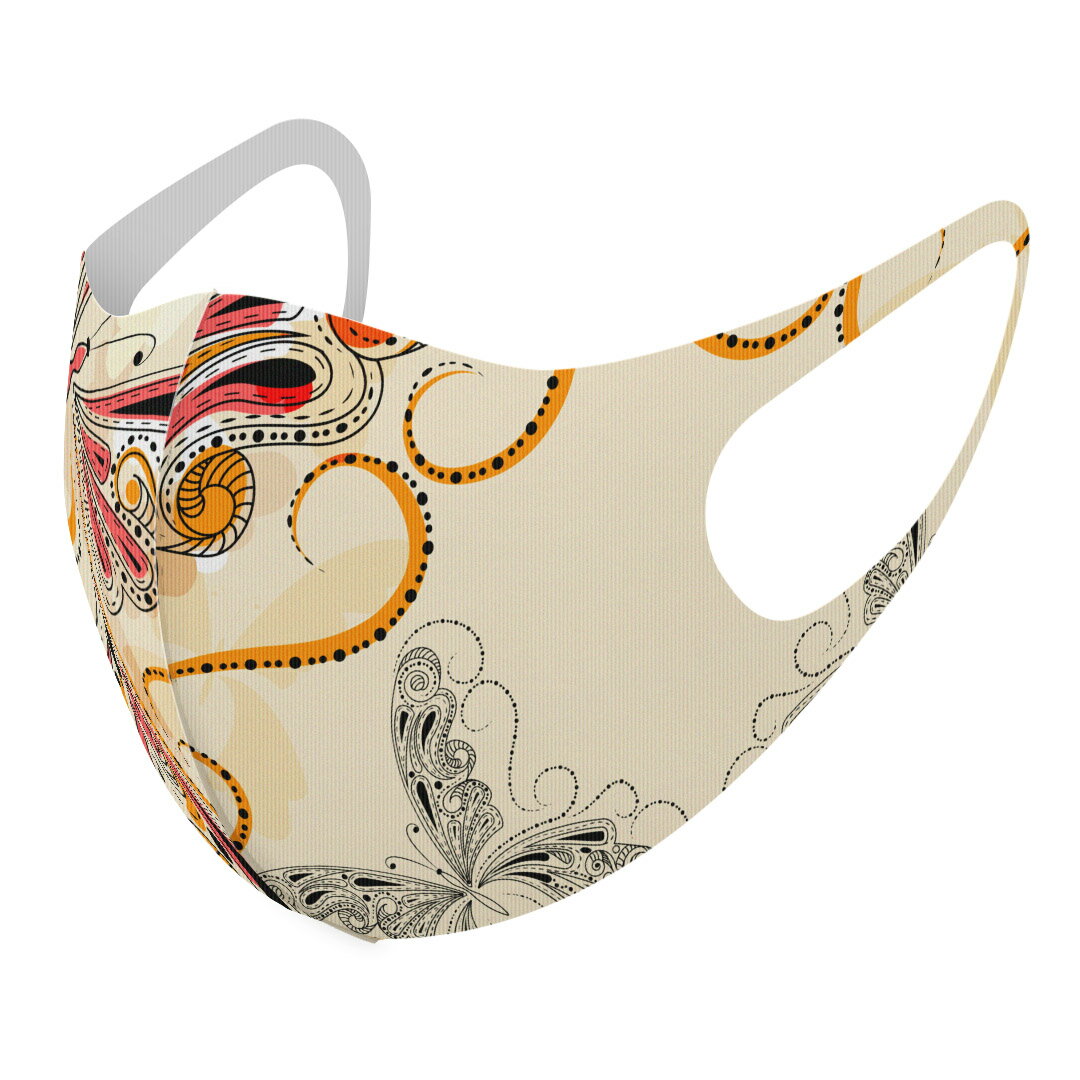 商品特徴・洗って繰り返し使える デザインマスク 2枚セット・素材：ポリエステル　サラサラとした肌触りで通気性がよく、呼吸も苦しくなりにくい・3D立体構造で伸縮性もあるので、顔にしっかりフィットして耳が痛くなりにくい・専用の高精細転写プリンタ...