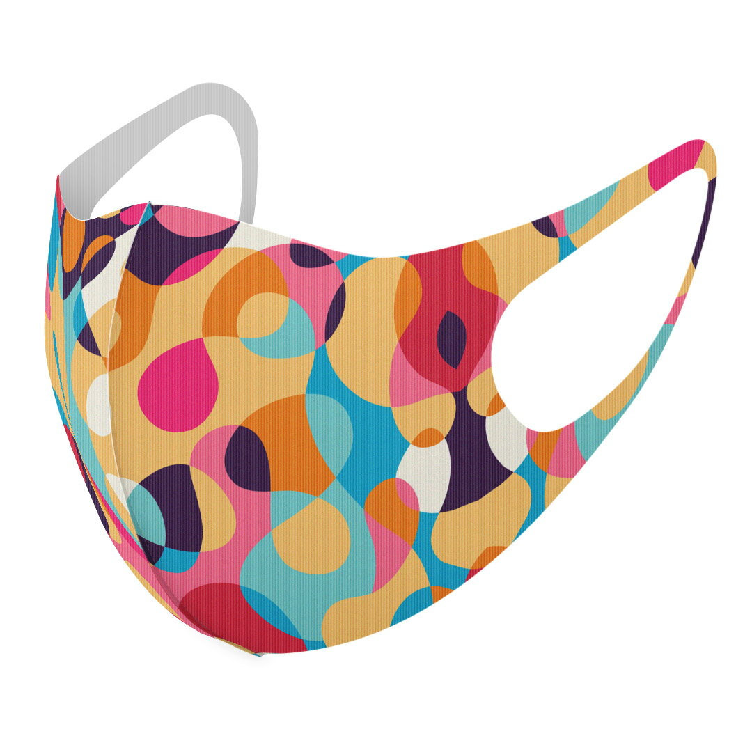 2枚セット デザインマスク 洗えるマスク おしゃれ 人気 ファッション ポリエステル 布マスク 洗って 繰..