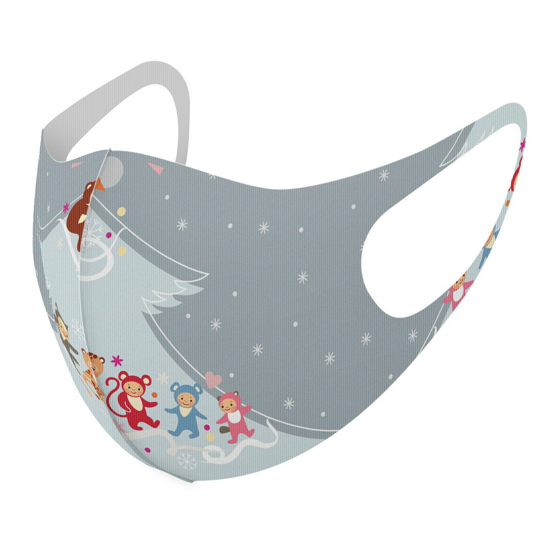 商品特徴・洗って繰り返し使える デザインマスク 2枚セット・素材：ポリエステル　サラサラとした肌触りで通気性がよく、呼吸も苦しくなりにくい・3D立体構造で伸縮性もあるので、顔にしっかりフィットして耳が痛くなりにくい・専用の高精細転写プリンタ...